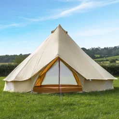 5m Bell Tent - Cotton 285 - Double Door -Flymo Shop 5m bell tent cotton 285 double door0604565620446 04c MP