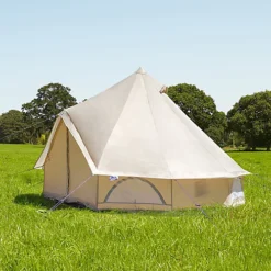 5m Bell Tent - Oxford Ultralite 100 - Sandstone -Flymo Shop 5m bell tent oxford ultralite 100 sandstone5056241991497 02c MP