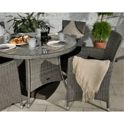 6 Seater Round Carver Dining Set 140cm Round Table With 6 Carver Chairs Including Cushions -Flymo Shop 6 seater round carver dining set 140cm round table with 6 carver chairs including cushions9509744335771 04c MP