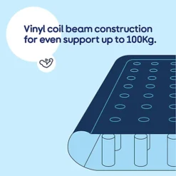 AirzzZ Inflatable Flocked Single Air Bed For Camping, Outdoor & Indoor Mattress -Flymo Shop airzzz inflatable flocked single air bed for camping outdoor indoor mattress5056295397696 06c MP