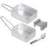 Aluminium Camping Hiking Cook Set Mess Tin Stove Fuel Portable Cooking Pan Kit -Flymo Shop aluminium camping hiking cook set mess tin stove fuel portable cooking pan kit5055521172557 01c MP