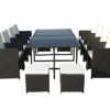 CANNES Black 12 Seater Cube Table -Flymo Shop cannes black 12 seater cube table5020125297524 01c MP