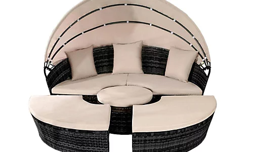 Comfy Living 180cm Sun Island In Black 3 Comfy Living 180cm Sun Island In Black