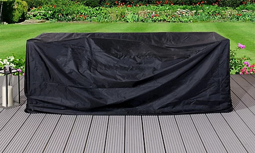 Comfy Living Rattan Storage Sun Lounger In Black With Cover 4 Comfy Living Rattan Storage Sun Lounger In Black With Cover - Image 2