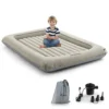 Costway Inflatable & Portable Kids Bed W/ Removable 2 Sides Mattress -Flymo Shop costway inflatable portable kids bed w removable 2 sides mattress6085648802906 01c MP