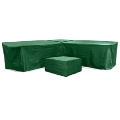 Cozy Bay Malta 6 Seat Furniture Set Cover In Green