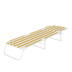 Curacao Golden Apricot Cabana Striped Sun Lounger -Flymo Shop curacao golden apricot cabana striped sun lounger5059340675855 21c
