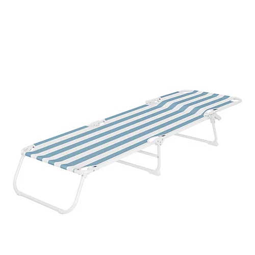 Curacao Still Water Blue Cabana Striped Sun Lounger 6 Curacao Still Water Blue Cabana Striped Sun Lounger - Image 4