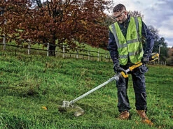 Dewalt DCMST561P1 18V XR Brushless Grass Line Trimmer Split Shaft 1 X 5.0Ah -Flymo Shop dewalt dcmst561p1 18v xr brushless grass line trimmer split shaft 1 x 5 0ah5035048729274 03c MP