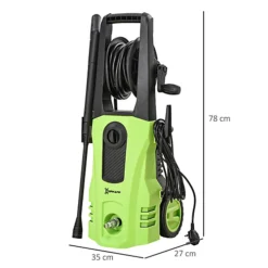 DURHAND 1800W High Pressure Washer, 150 Bar Pressure, 510 L/h Flow, High-Performance Portable Power Washer Jet Wash Cleaner -Flymo Shop durhand 1800w high pressure washer 150 bar pressure 510 l h flow high performance portable power washer jet wash cleaner5056602951634 03c MP