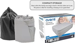 ECASA Premium, Extra High Flocked Surface Air Bed With Built In Electric Pump. -Flymo Shop ecasa premium extra high flocked surface air bed with built in electric pump 5060658795265 05c MP