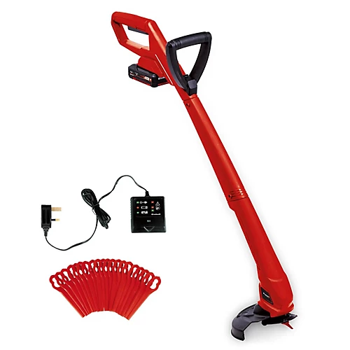 Einhell Power X-Change Cordless Grass Trimmer 24cm - With 20x Spare Blades, Battery & Charger - Impact Resist - GC-CT 18/24 Li P 3 Einhell Power X-Change Cordless Grass Trimmer 24cm - With 20x Spare Blades, Battery & Charger - Impact Resist - GC-CT 18/24 Li P