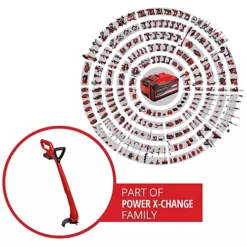 Einhell Power X-Change Cordless Grass Trimmer 24cm - With 20x Spare Blades, Battery & Charger - Impact Resist - GC-CT 18/24 Li P 9 Einhell Power X-Change Cordless Grass Trimmer 24cm - With 20x Spare Blades, Battery & Charger - Impact Resist - GC-CT 18/24 Li P -Flymo Shop einhell power x change cordless grass trimmer 24cm with 20x spare blades battery charger impact resist gc ct 18 24 li p4006825626575 06c MP