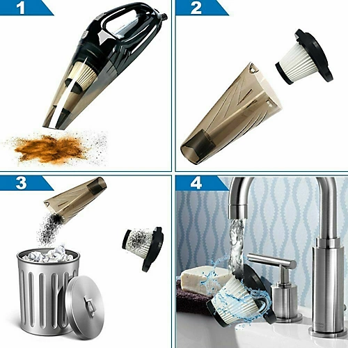 Electric Portable Handheld Wet And Dry Vacuum Cleaner Car Vac With Accessories 4 Electric Portable Handheld Wet And Dry Vacuum Cleaner Car Vac With Accessories - Image 2
