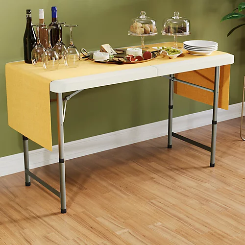 Foldable 4ft Heavy Duty Folding Camping Picnic Garden Portable Table 4 Foldable 4ft Heavy Duty Folding Camping Picnic Garden Portable Table - Image 2