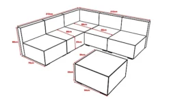 Furniture One Rattan Effect Grey Rattan 5 Seat Corner Sofa Set NO ASSEMBLY & ALUMINIUM FRAME -Flymo Shop furniture one rattan effect grey rattan 5 seat corner sofa set no assembly aluminium frame0727536850281 04c MP