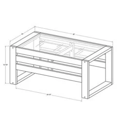 Furniturebox Havana Acacia Wood & Glass Top Outdoor Patio Coffee Table -Flymo Shop furniturebox havana acacia wood glass top outdoor patio coffee table5056542691812 04c MP