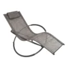 GardenKraft Rocking Moon Sun Lounger - Grey Colour -Flymo Shop gardenkraft rocking moon sun lounger grey colour5025301191894 01c MP