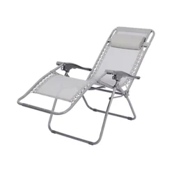 GoodHome Bergama Grey Metal Sun Lounger 8 GoodHome Bergama Grey Metal Sun Lounger -Flymo Shop goodhome bergama grey metal sun lounger5036581089818 21c