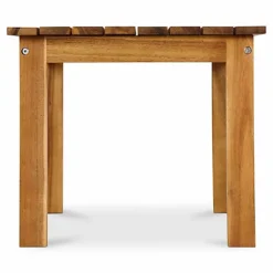 GoodHome Denia Brown Wooden 2 Seater Square Table -Flymo Shop goodhome denia brown wooden 2 seater square table3663602936015 03bq