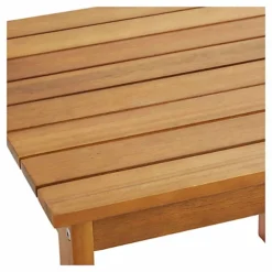 GoodHome Denia Brown Wooden 2 Seater Square Table -Flymo Shop goodhome denia brown wooden 2 seater square table3663602936015 04bq