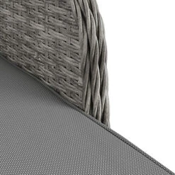 GoodHome Hamilton Steeple Grey Rattan Effect Sun Lounger -Flymo Shop goodhome hamilton steeple grey rattan effect sun lounger5059340676159 38c