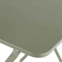 GoodHome Saba Khaki Green Metal Foldable 2 Seater Square Side Table 9 GoodHome Saba Khaki Green Metal Foldable 2 Seater Square Side Table -Flymo Shop goodhome saba khaki green metal foldable 2 seater square side table5059340124681 36c