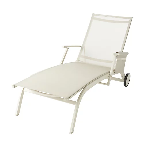 GoodHome Santorin Sand Metal Sun Lounger 3 GoodHome Santorin Sand Metal Sun Lounger