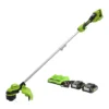 Greenworks Tools 48V (2 X 24V) Line Trimmer 33cm (13") Includes 2 X 24V 2Ah Batteries & Charger -Flymo Shop greenworks tools 48v 2 x 24v line trimmer 33cm 13 includes 2 x 24v 2ah batteries charger6952909064994 01c MP
