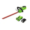 Greenworks Toos 24V 57cm (22.5") Hedgetrimmer G24HT57K2 With 1 X 2Ah Battery & Charger -Flymo Shop greenworks toos 24v 57cm 22 5 hedgetrimmer g24ht57k2 with 1 x 2ah battery charger6952909019543 01c MP