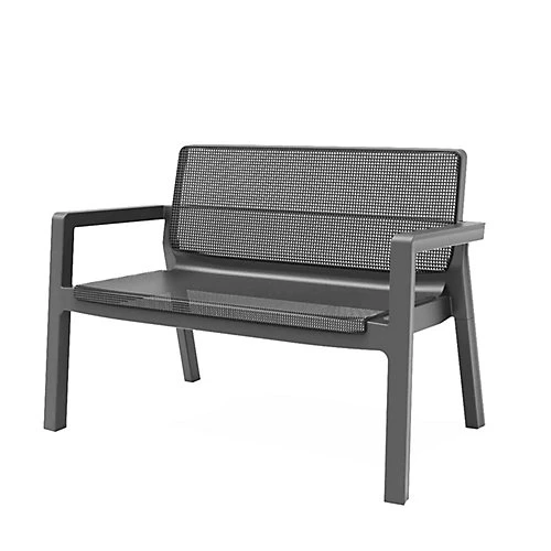 Keter Emily Graphite Grey Rattan Effect 4 Seater Garden Furniture Set 5 Keter Emily Graphite Grey Rattan Effect 4 Seater Garden Furniture Set - Image 3