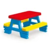 Kids Red, Blue & Yellow Garden Picnic Table -Flymo Shop kids red blue yellow garden picnic table8690089030085 01c bq