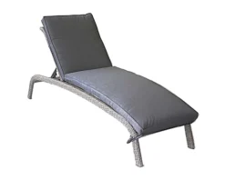 LISBON Sunlounger Manual Multi Position Backrest Including Cushion