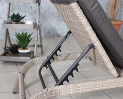 LISBON Sunlounger Manual Multi Position Backrest Including Cushion -Flymo Shop lisbon sunlounger manual multi position backrest including cushion5020125292703 03c MP