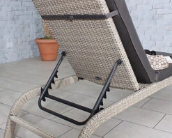 LISBON Sunlounger Manual Multi Position Backrest Including Cushion -Flymo Shop lisbon sunlounger manual multi position backrest including cushion5020125292703 04c MP