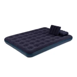 LIVIVO Inflatable High Raised Air Bed Mattress With Built In Electric Pump, Quick Inflation & Durable Camping Bed - Queen