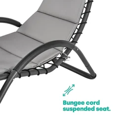 LIVIVO Luxury Soft Padded Sun Lounger With A Canopy - Outdoor Garden Furniture For Patio, Decking & Balcony - Grey 8 LIVIVO Luxury Soft Padded Sun Lounger With A Canopy - Outdoor Garden Furniture For Patio, Decking & Balcony - Grey -Flymo Shop livivo luxury soft padded sun lounger with a canopy outdoor garden furniture for patio decking balcony grey5056295308043 03c MP