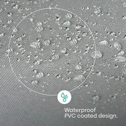 LIVIVO Round Garden Furniture Cover - Waterproof & Windproof Patio Table Cover, Anti-UV Outdoor Furniture Protector - Grey -Flymo Shop livivo round garden furniture cover waterproof windproof patio table cover anti uv outdoor furniture protector grey5060497644588 04c MP
