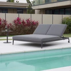 Luna Outdoor Fabric Double Sun Lounger -Flymo Shop luna outdoor fabric double sun lounger5060933965093 04c MP