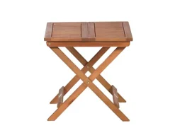 Mini Folding Side Square Table - Acacia -Flymo Shop mini folding side square table acacia5020125256927 03c MP