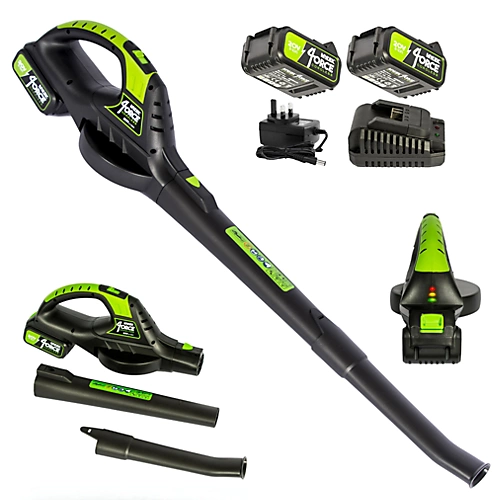 MYLEK Cordless Leaf Blower 20V Li-ion With 2 X 4000mAh Battery & Fast Charger - Two Speed - Battery Indicator LED 3 MYLEK Cordless Leaf Blower 20V Li-ion With 2 X 4000mAh Battery & Fast Charger - Two Speed - Battery Indicator LED