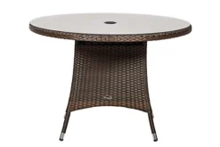 Nevada Brown 4 Seater KD Round Dining Set 8 Nevada Brown 4 Seater KD Round Dining Set -Flymo Shop nevada brown 4 seater kd round dining set5020125302532 03c MP