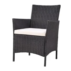 Newport Rattan Garden Furniture Set Conservatory Patio Outdoor Table Chairs Sofa Cover, Black Plus Cover -Flymo Shop newport rattan garden furniture set conservatory patio outdoor table chairs sofa cover black plus cover5060678407391 04c MP