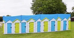 OLPRO Beach Huts 4 Pole Compact Windbreak (Steel Poles) -Flymo Shop olpro beach huts 4 pole compact windbreak steel poles 5060697910759 03c MP
