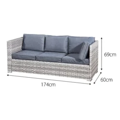 Oseasons Acorn Rattan 6 Seat Corner Sofa Set In Dove Grey -Flymo Shop oseasons acorn rattan 6 seat corner sofa set in dove grey5056010143270 03c MP