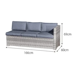 Oseasons Acorn Rattan 6 Seat Corner Sofa Set In Dove Grey -Flymo Shop oseasons acorn rattan 6 seat corner sofa set in dove grey5056010143270 04c MP