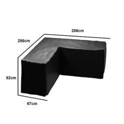 Outdoor Protective Weatherproof Cover For Garden Patio Furniture L Shape - Extra Large -Flymo Shop outdoor protective weatherproof cover for garden patio furniture l shape extra large5060502538987 04c MP