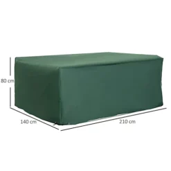 Outsunny 210x140x80cm UV Rain Protective Cover For Garden Rattan Furniture -Flymo Shop outsunny 210x140x80cm uv rain protective cover for garden rattan furniture5060265999476 03c MP