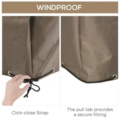 Outsunny 275x205cm Outdoor Furniture Protective Cover Water UV Resistant Beige 9 Outsunny 275x205cm Outdoor Furniture Protective Cover Water UV Resistant Beige -Flymo Shop outsunny 275x205cm outdoor furniture protective cover water uv resistant beige5056399125294 06c MP