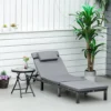 Outsunny Garden Rattan Furniture Recliner Lounger Sun Reclining Daybed Patio Grey -Flymo Shop outsunny garden rattan furniture recliner lounger sun reclining daybed patio grey5056534540944 01c MP